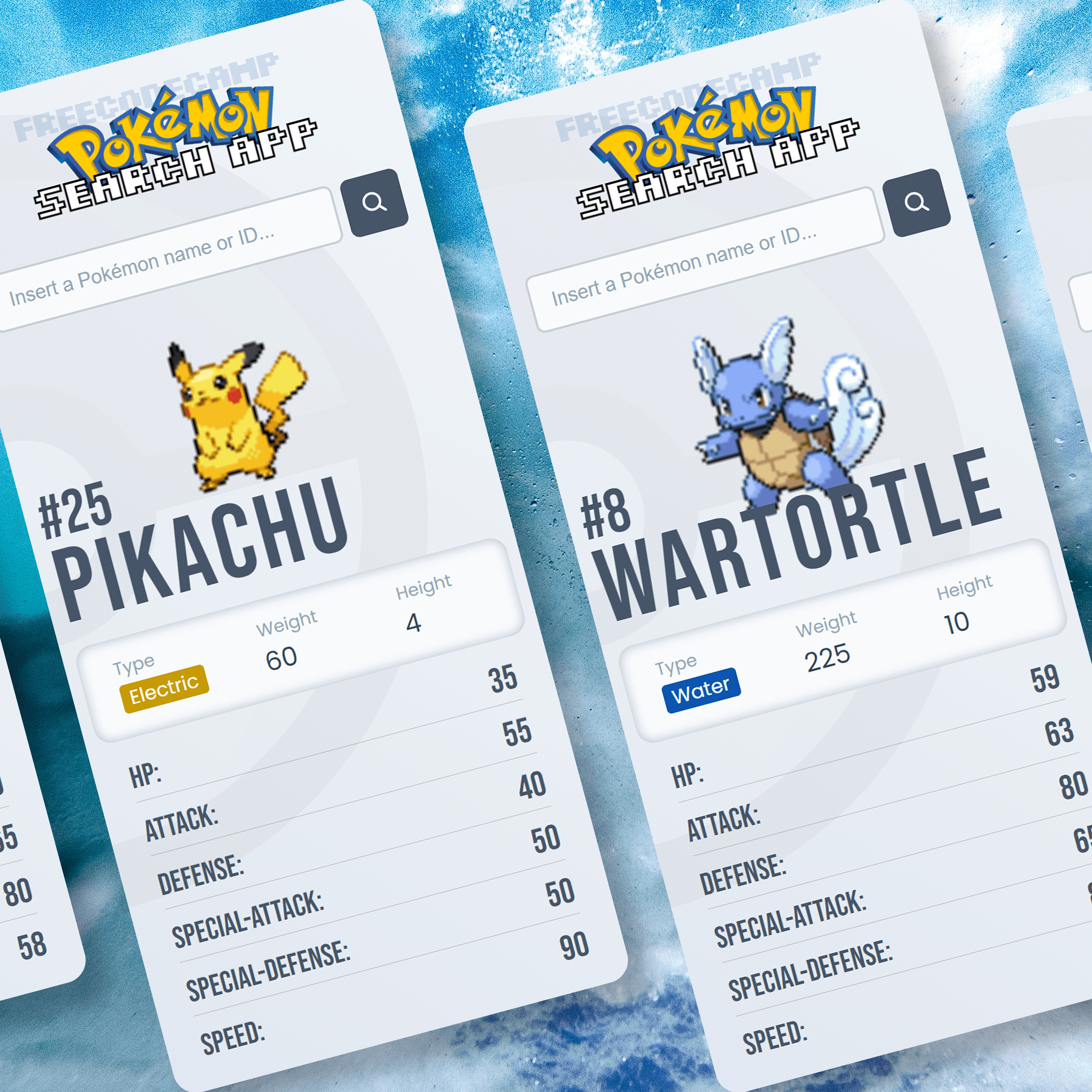 Mockup do projeto "Pokédex"